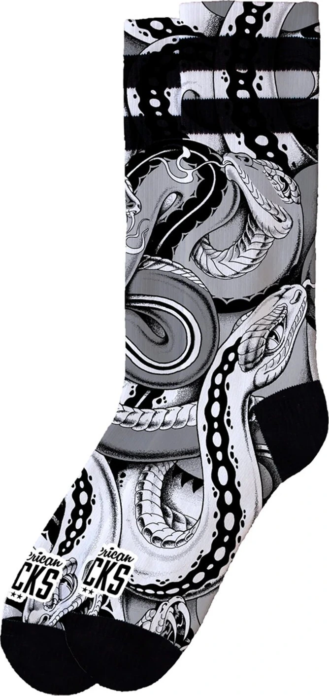 American Socks Python Signature socks, Black, S/M