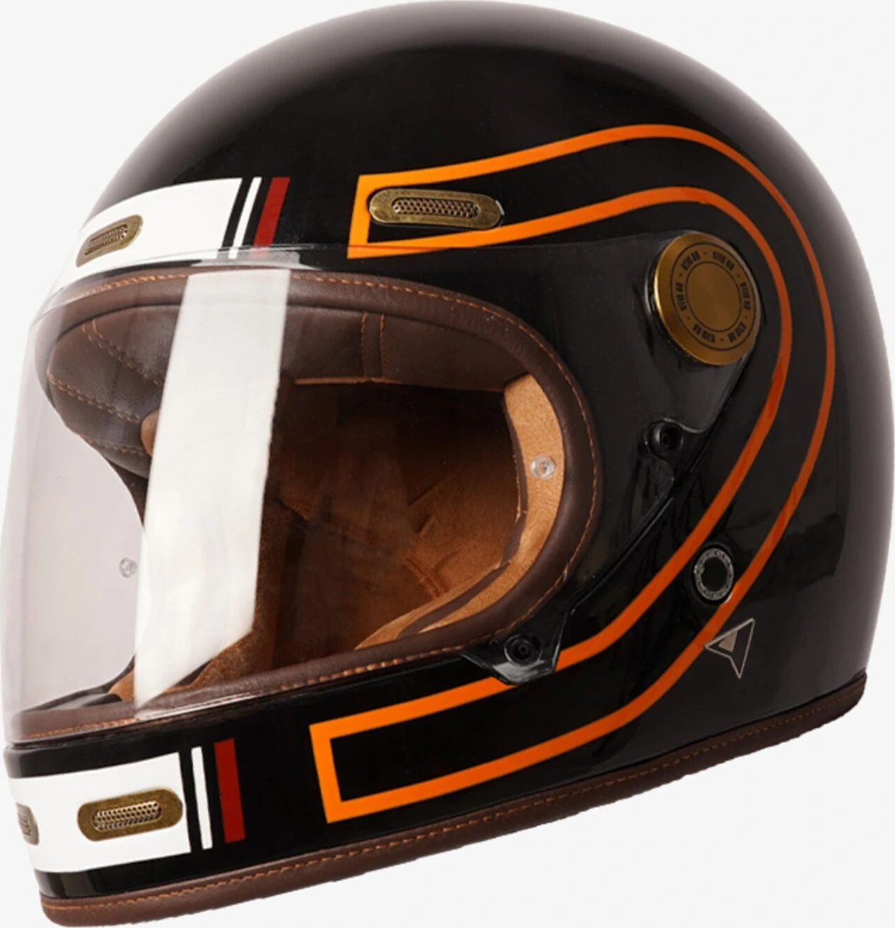 By City Roadster III Fusion helmet, Black, orange, M, Gloss
