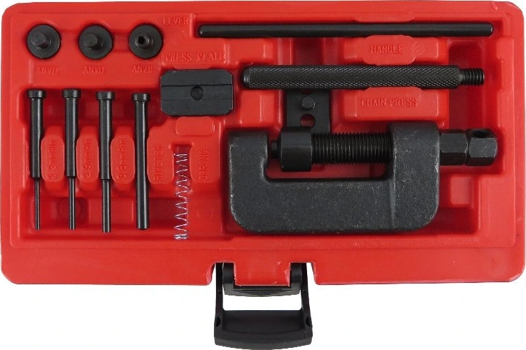 Chain breaker and riveting tools