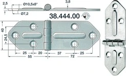 SS hinge Chromelux