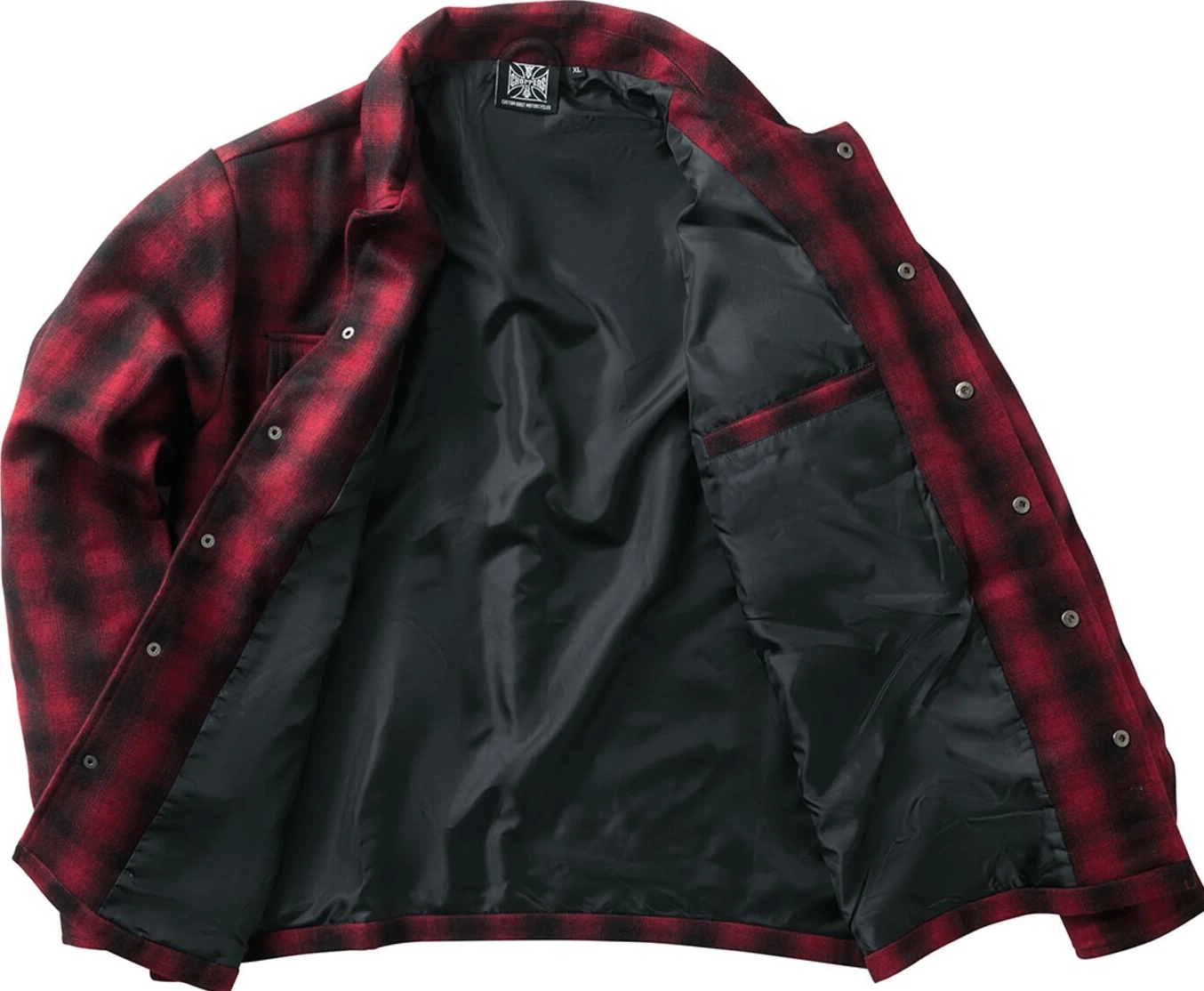 WCC Wool lined Plaidshirt, Red, black, 2XL