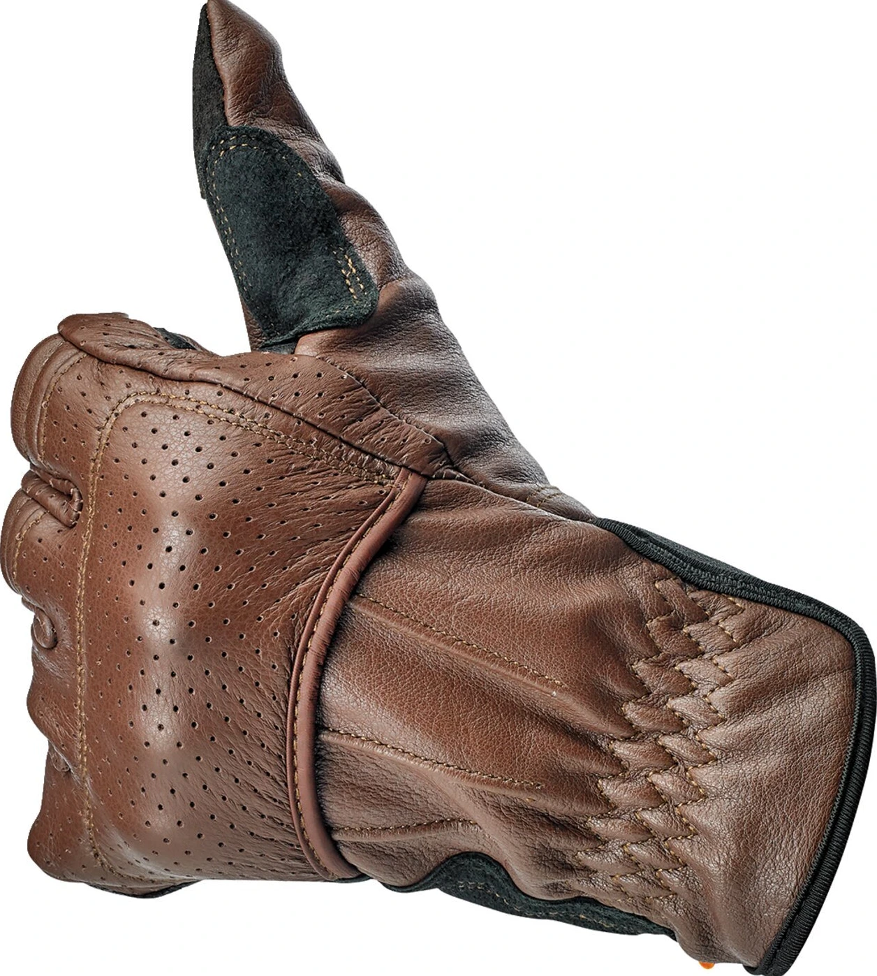 Biltwell Borrego gloves chocolate/black CE appr, storm grey black tracker, XS