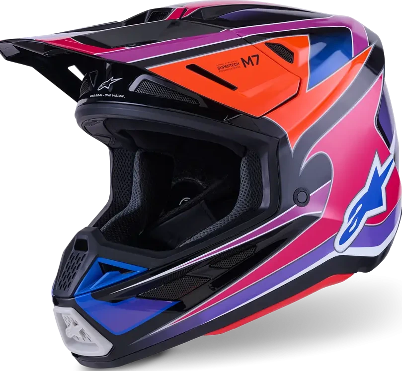 HELMET SM7 FUSE BLU/PU/PINK XS