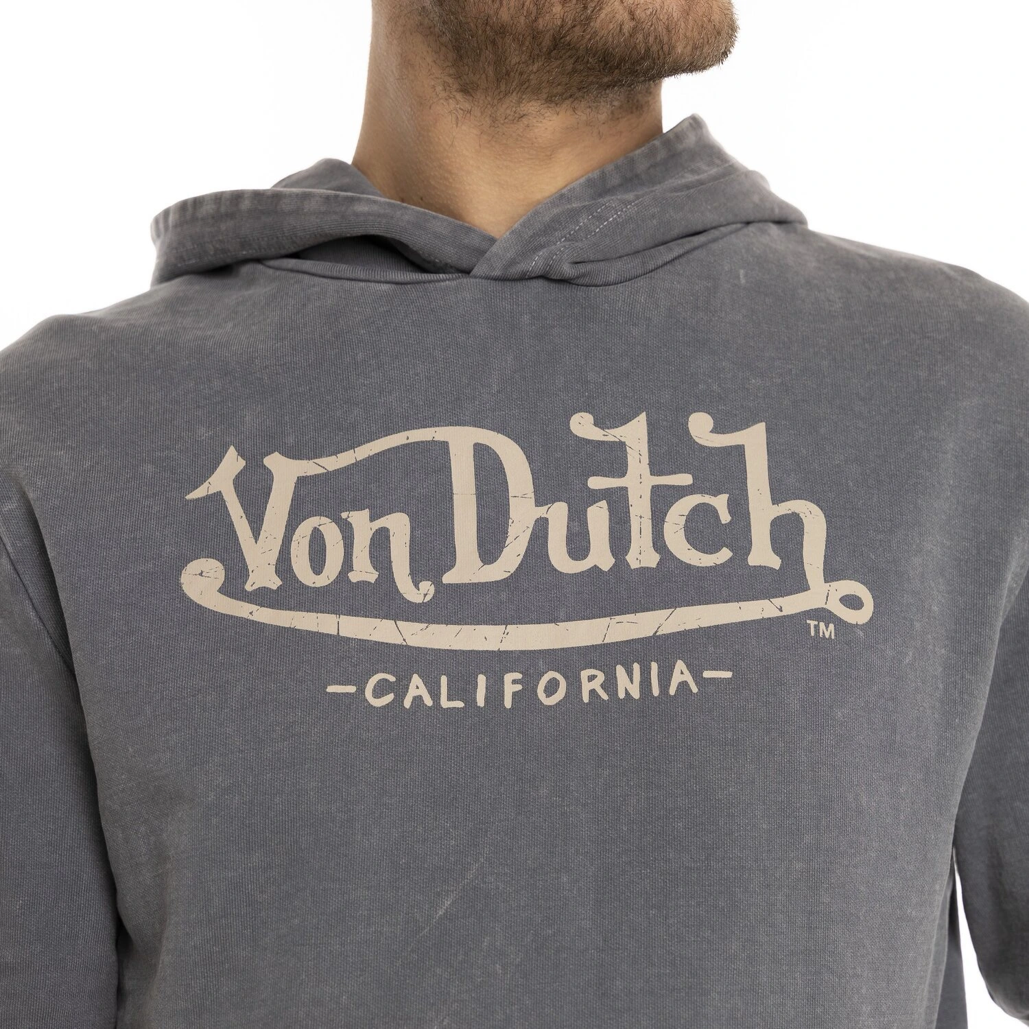 Von Dutch Youth hoodie, anthracite Gray, S