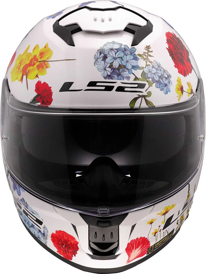 LS2 FF808 STREAM II FLOWERS Helmet - S, White