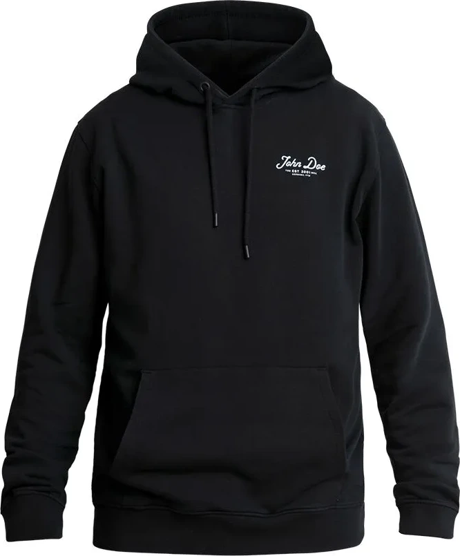 HOODIE JD LETTERING BLACK SM