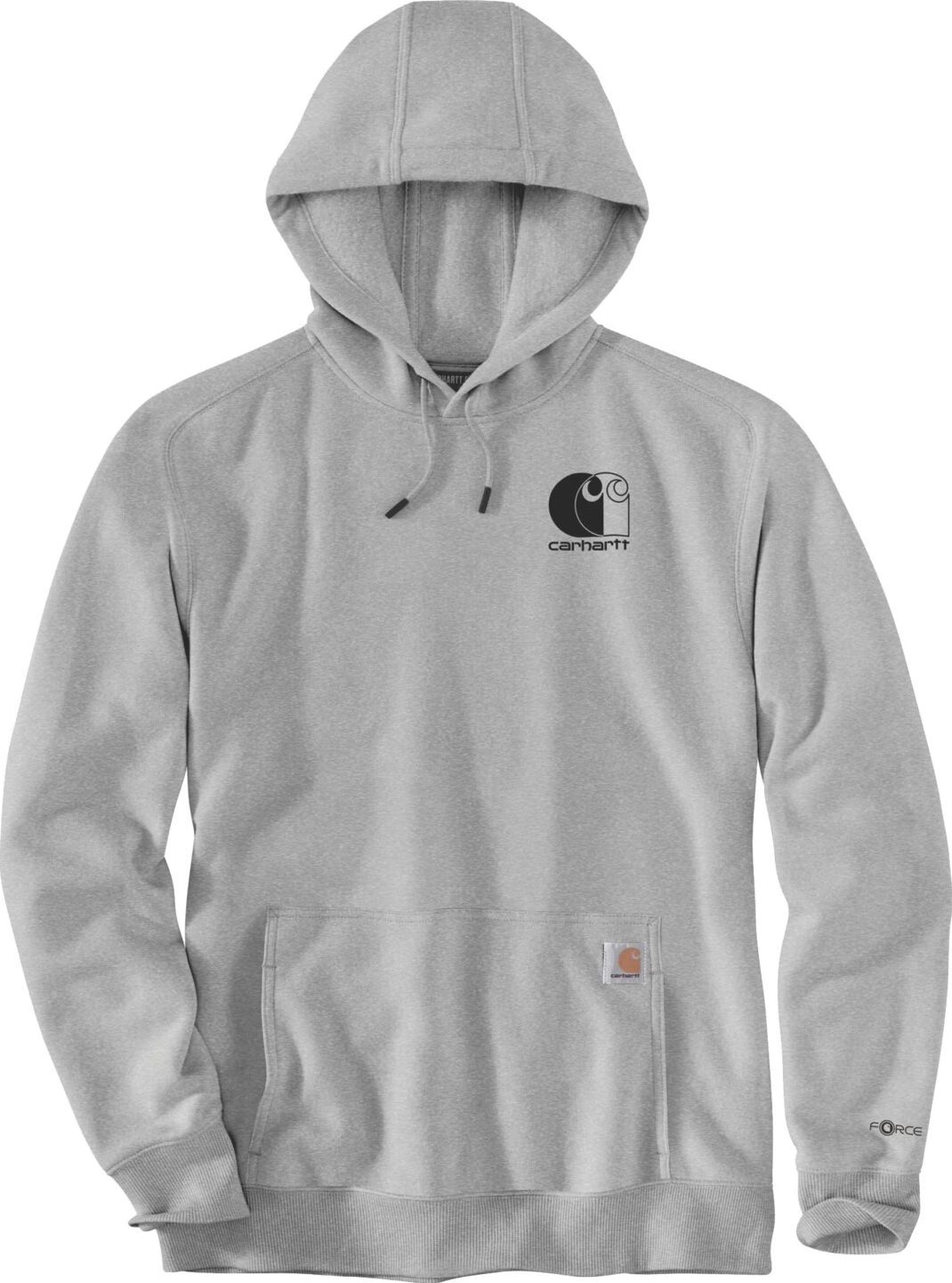 Carhartt Force™ Logo hoodie, asphalt heather, 2XL