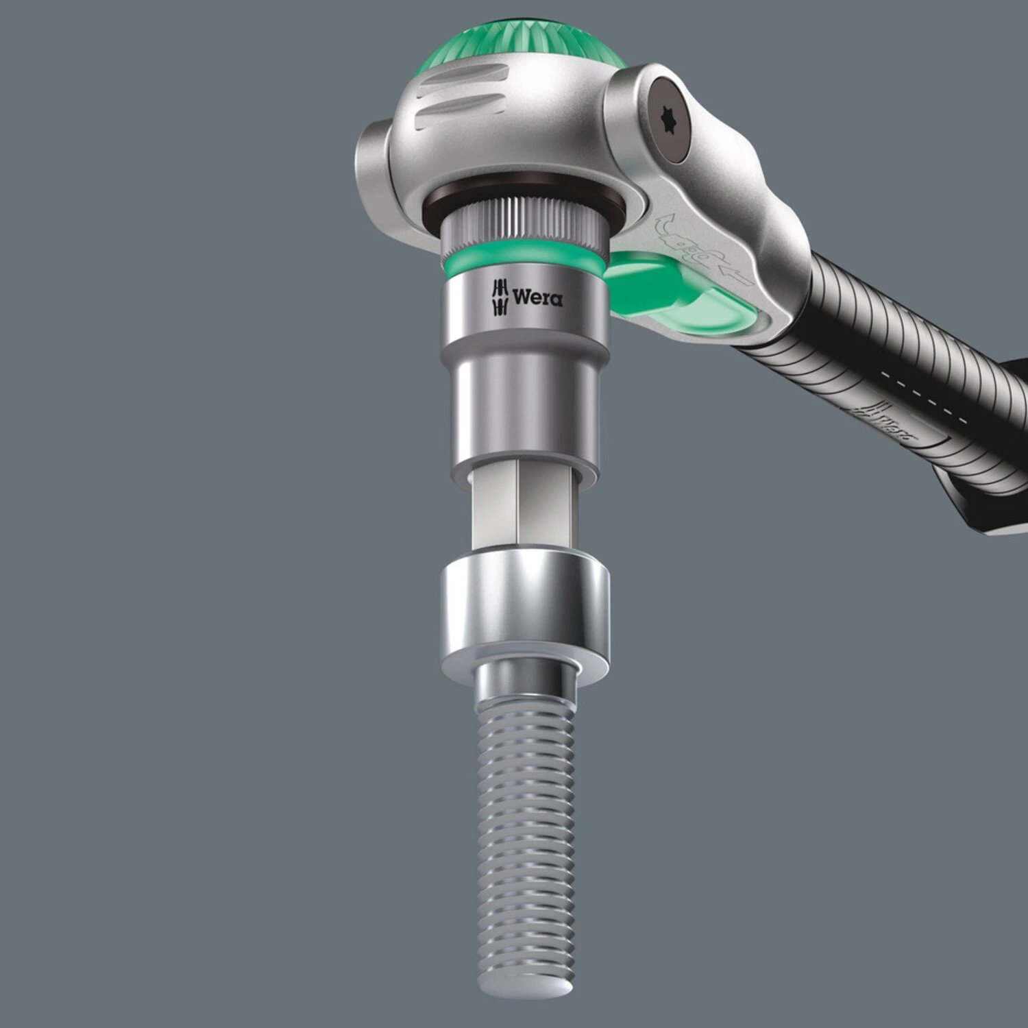 Wera Zyklop 1/2" Hex socket bit with holding function, 8 mm, Chrome