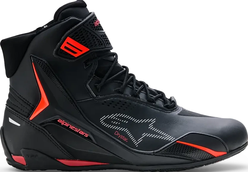 SHOES FASTER-4 DS BLACK/RIO RED/FLUO 7