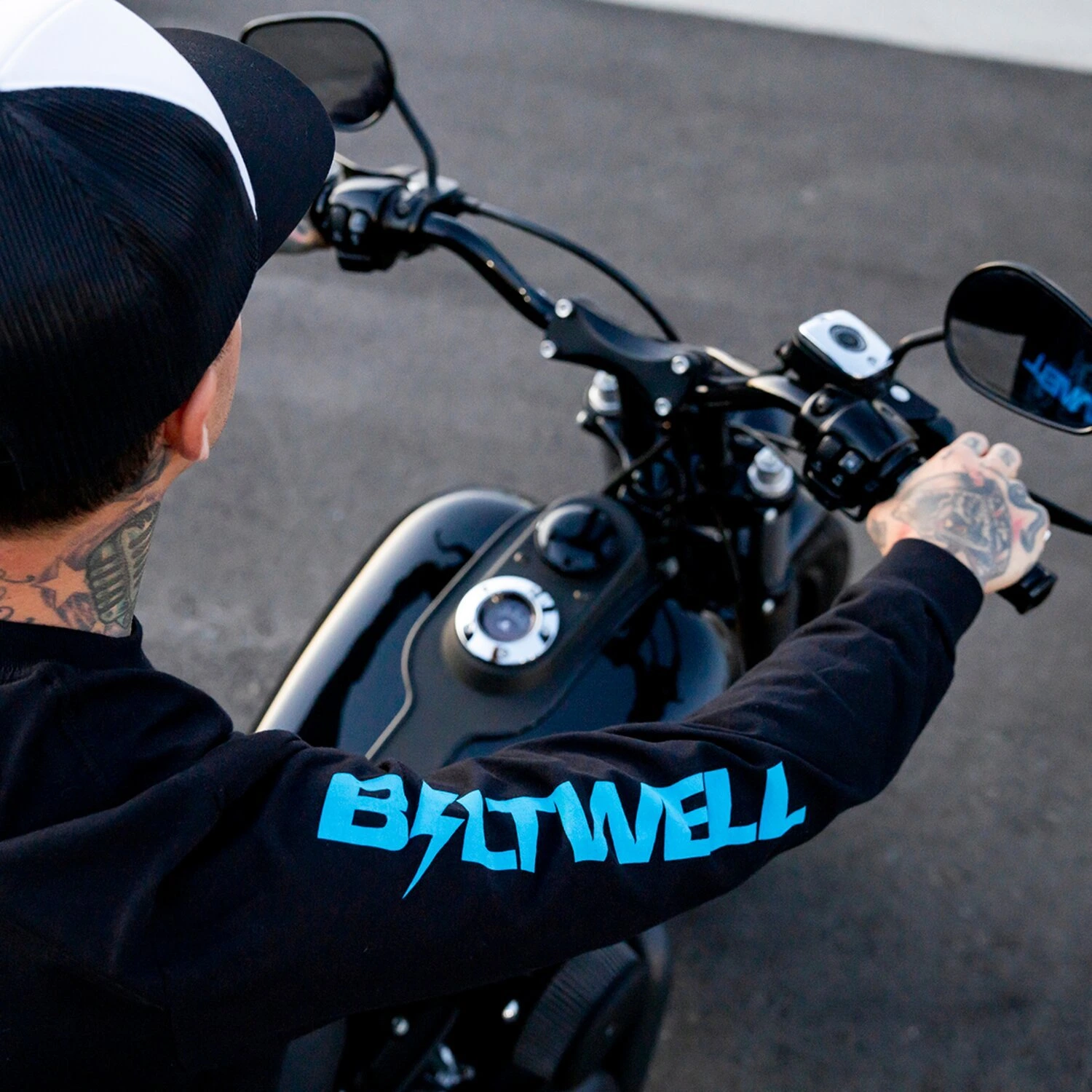 Biltwell ADVXL long sleeve t-shirt, Black, S