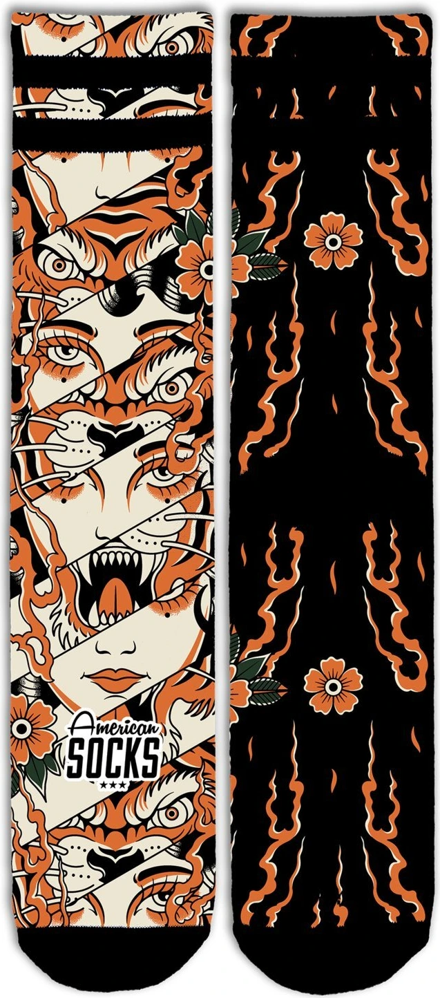 American Socks Instinct Signature socks, Orange, L/XL