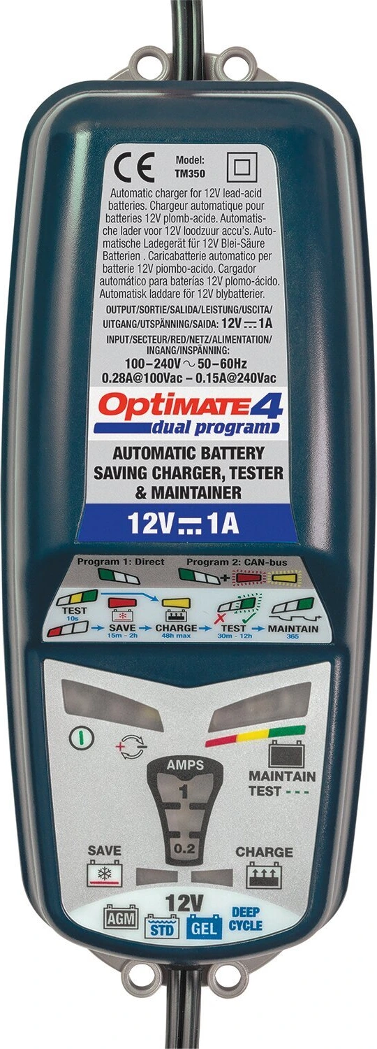 Tecmate OptiMATE, 4 12V CAN-bus edition battery charger