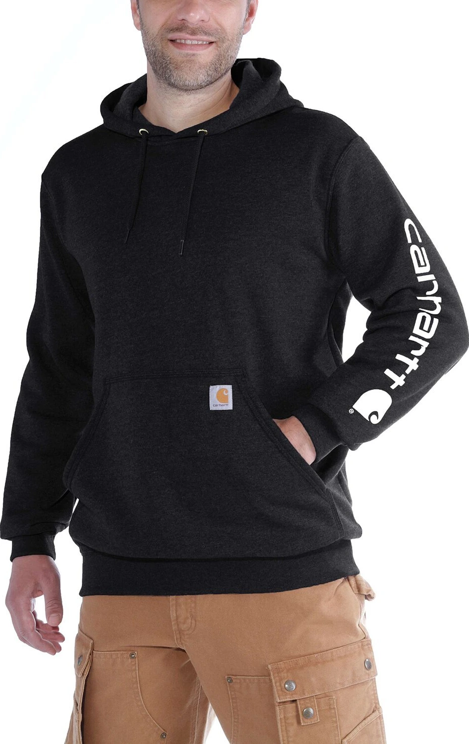 Carhartt Sleeve Logo hoodie, Black, L