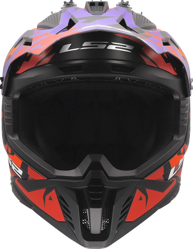 LS2 MX708 FAST II GROTESK Helmet - 3XL, Purple Orange