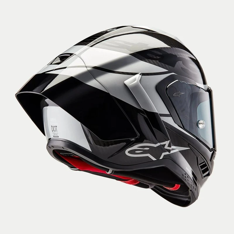 Alpinestars Helmet Supertech R10 Element Black/Carb/Silver, XS