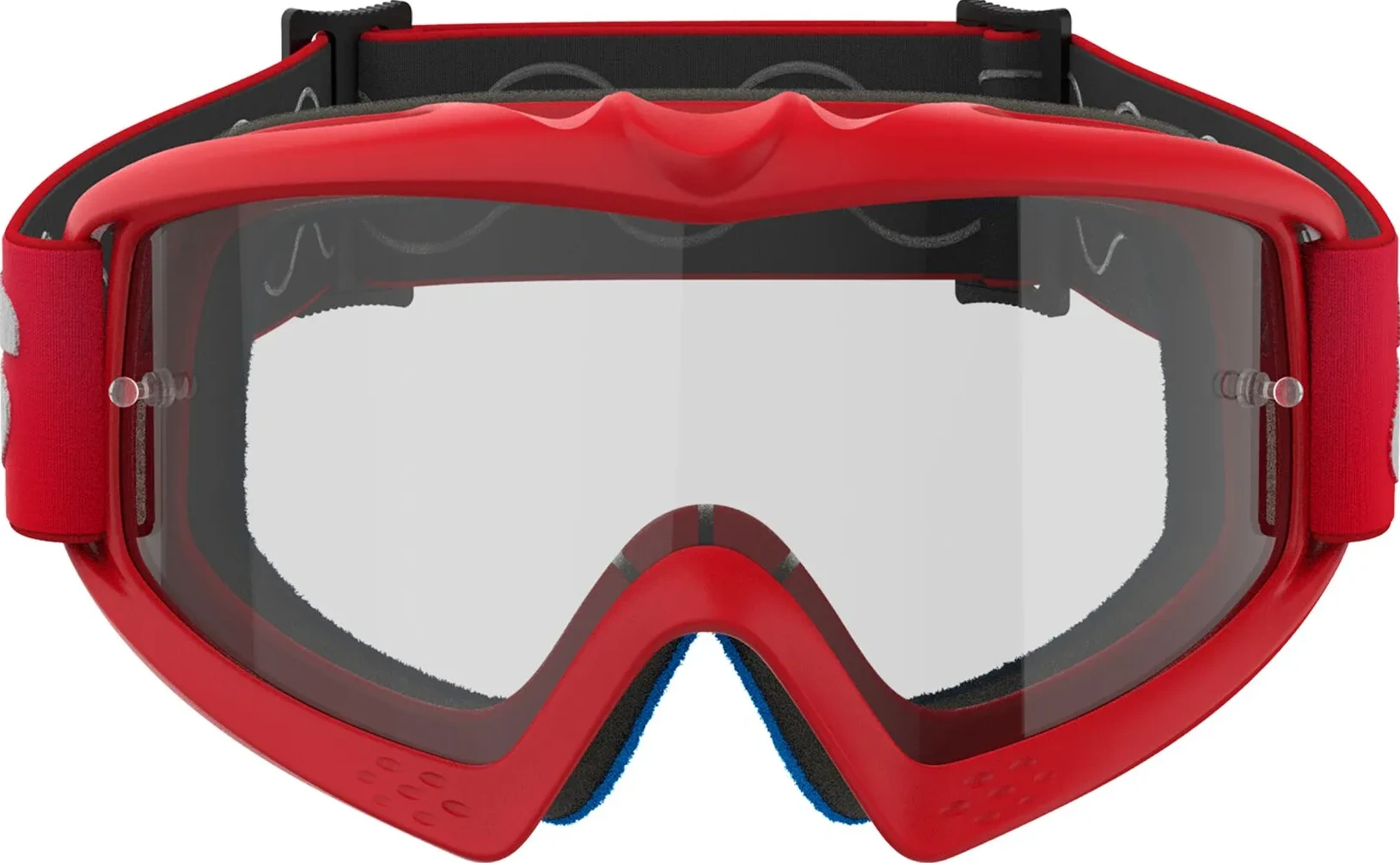 GOGGLE YTH VISION YOUTH BLAZE RED CLEAR
