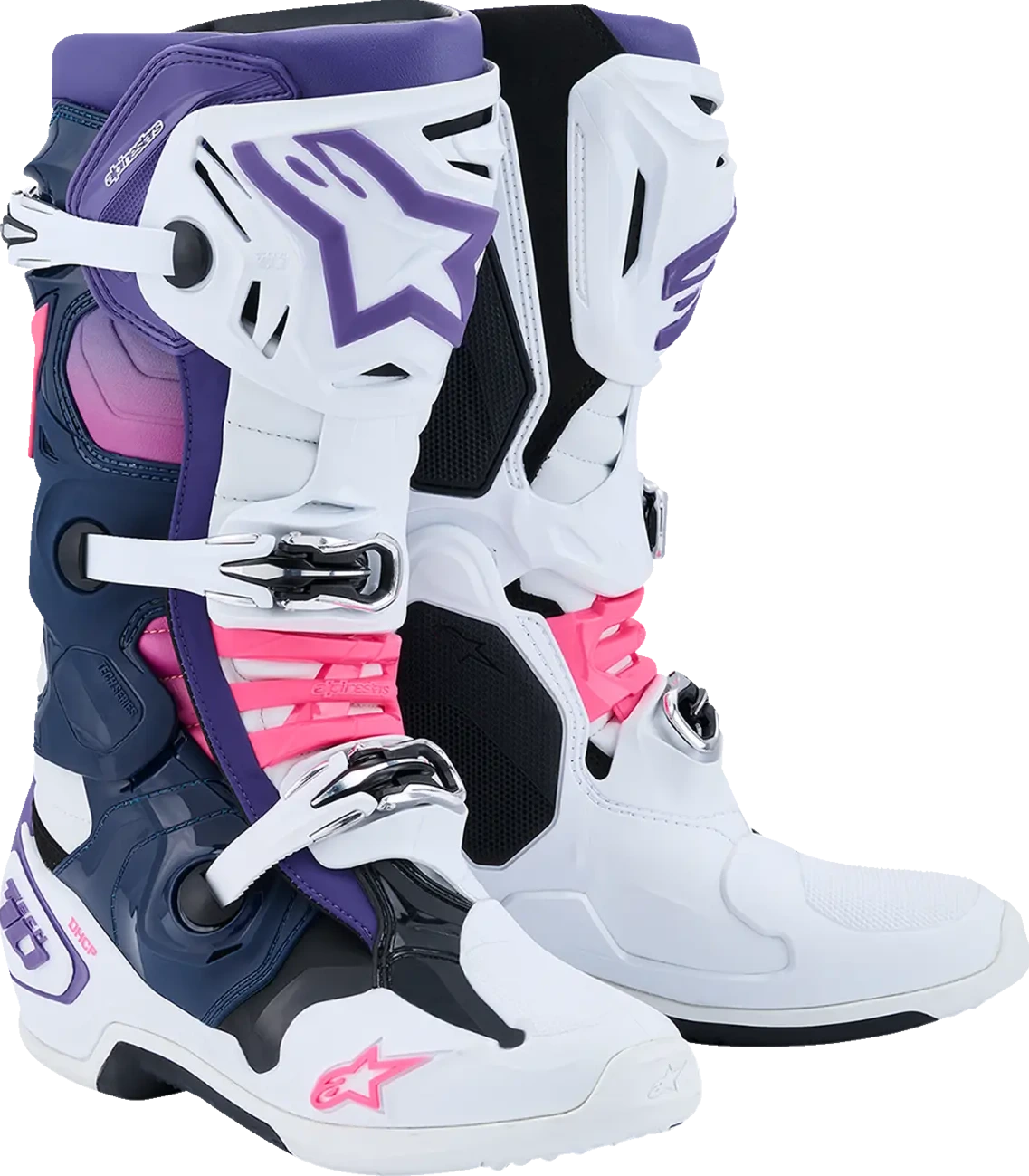 BOOT TECH 10 WHT/VLT/NVY/PINK 7
