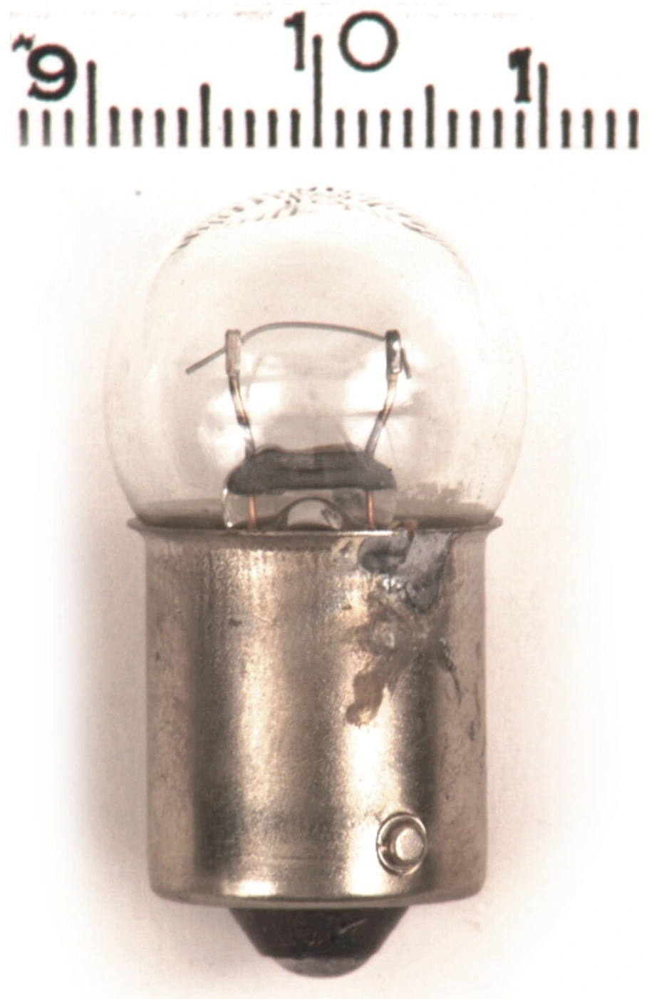 Light bulb bullet light. 12-volt 8w. Single filament, Clear
