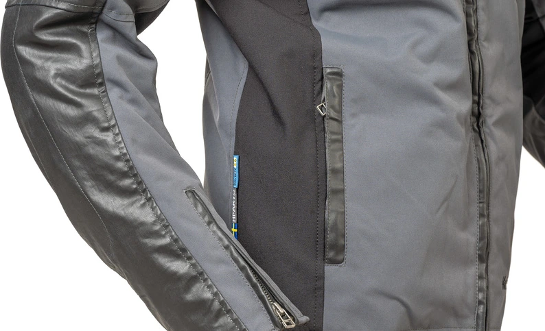 Halvarssons Textile Jacket Holmen Black/grey, 48