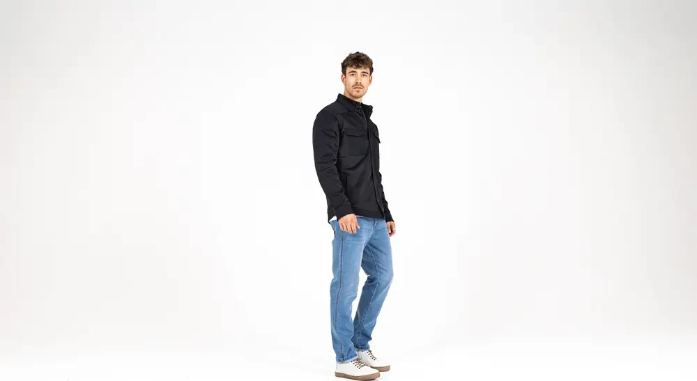 MOTOSHIRT AERO MESH BLACK SM