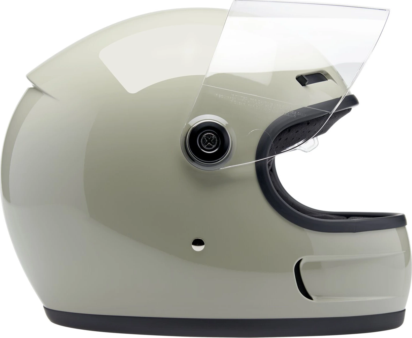 Biltwell Gringo SV helmet, chalk Gray, grey, XS, Gloss
