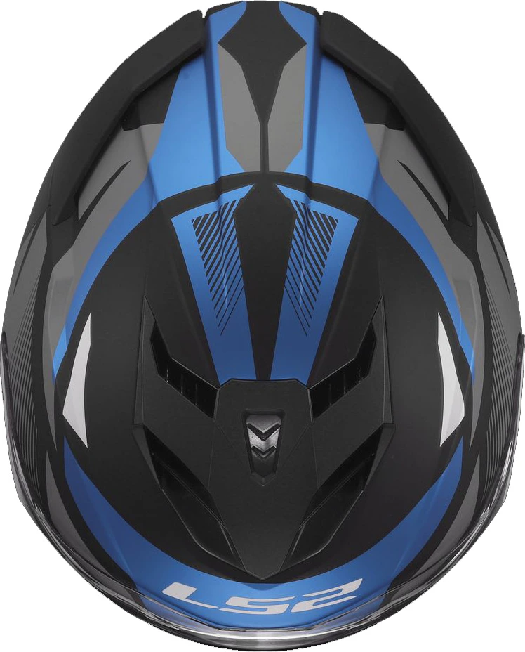 LS2 FF818 STORM III KOMAI Helmet - Black Blue, 3XL