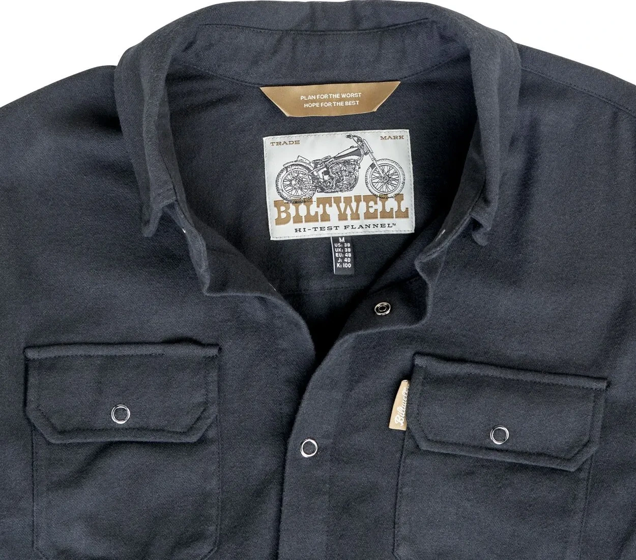 SHIRT FLANNEL HI TEST BLACK XS