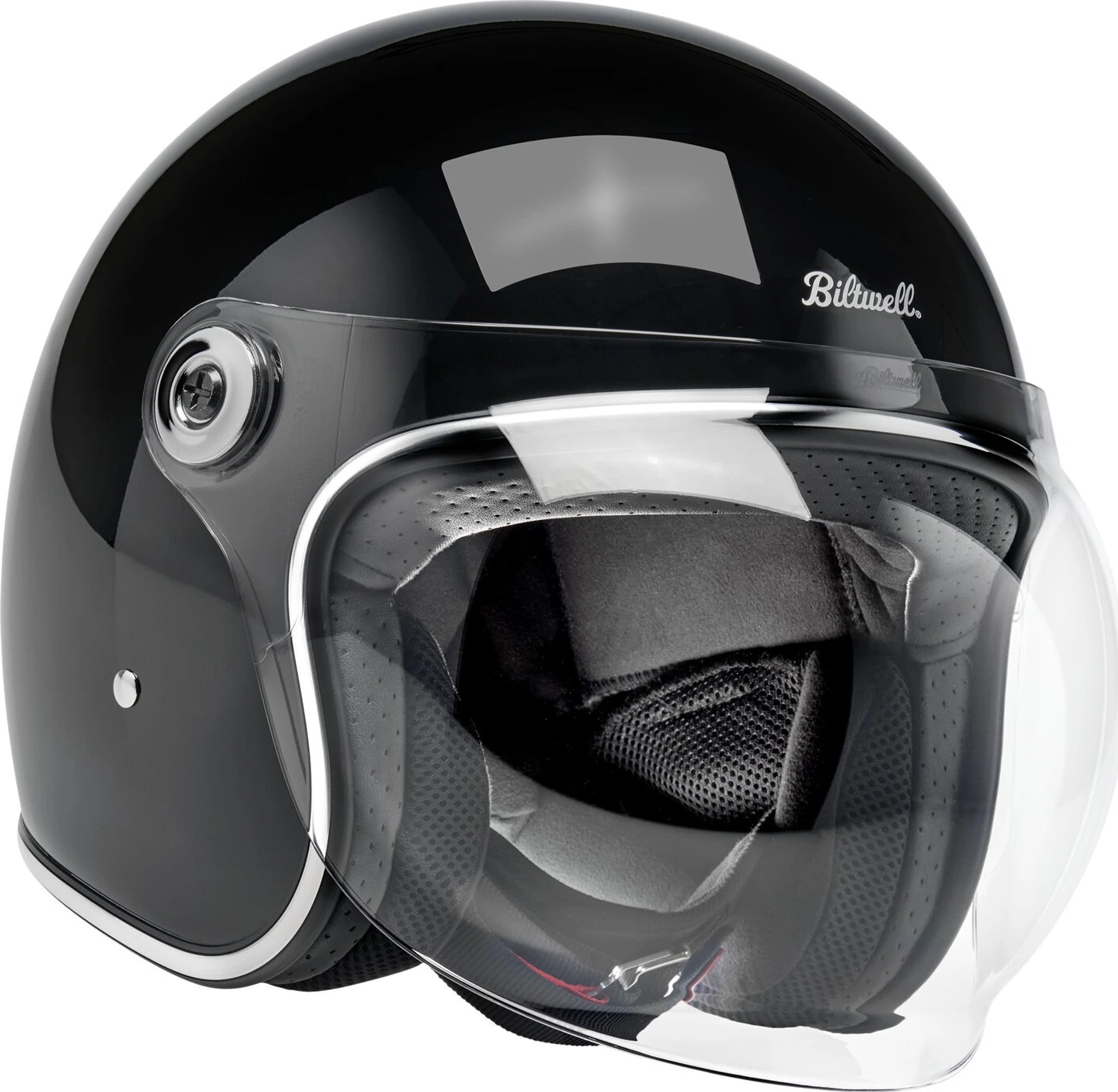Biltwell Tahoe helmet, Black, XS, Gloss