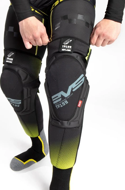 EVS TP199 Knee / Shin Guard Black/Hi Vis, S/M