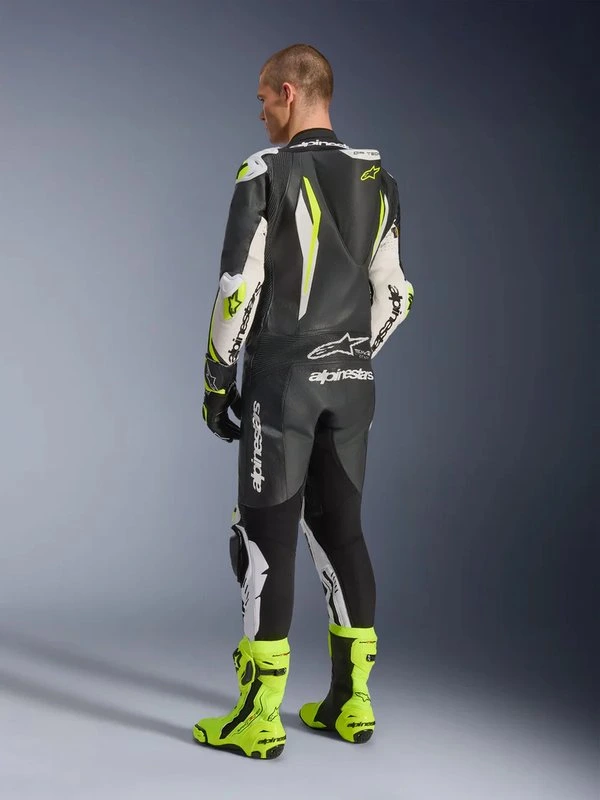 Alpinestars Leather suite 1-pcs GP Tech v5 Black/White/Fluo Yellow, 50