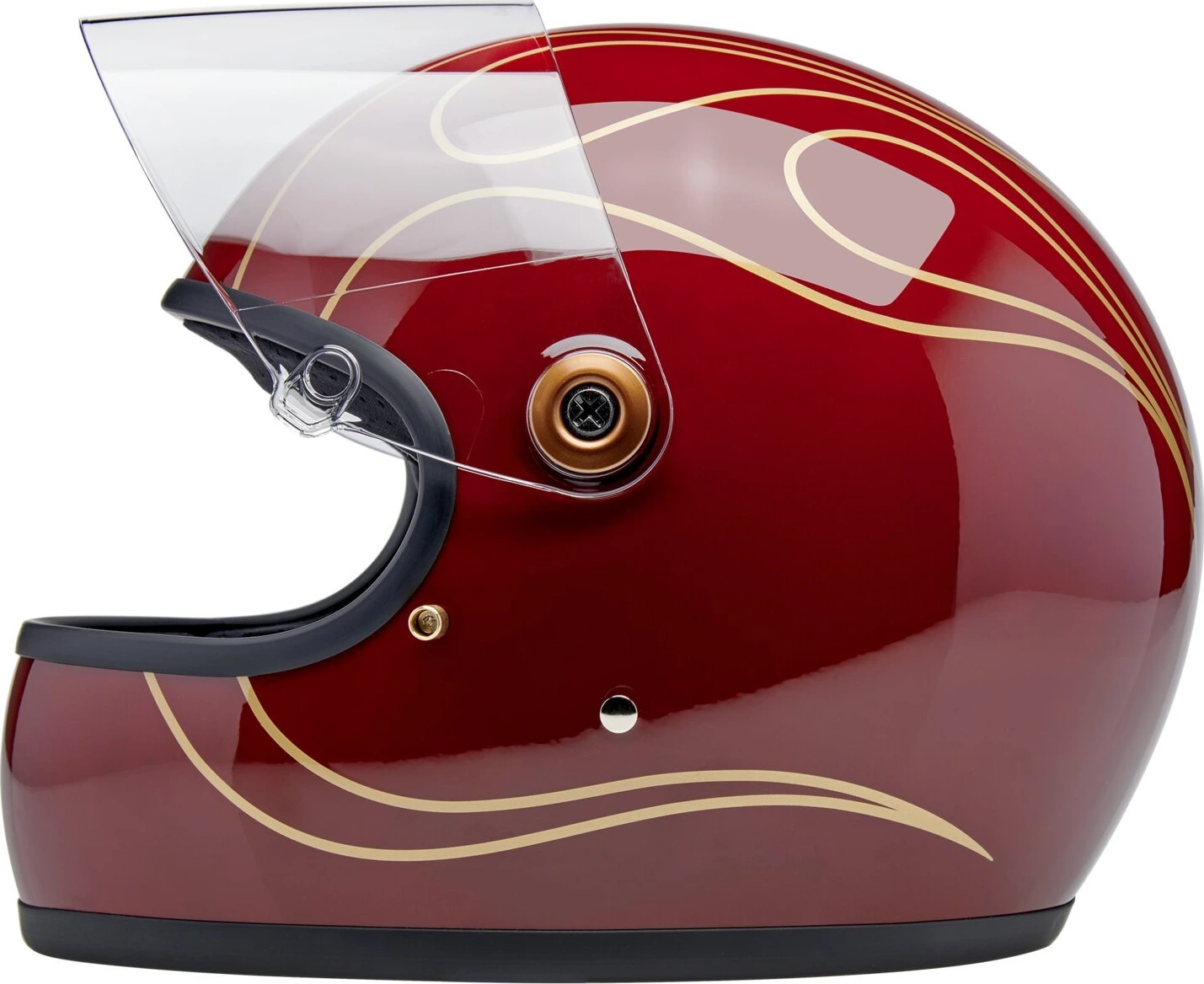 Biltwell Gringo S helmet, garnet Red, Red, flames Red, Gloss