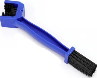 Motorcycle chain cleaning brush