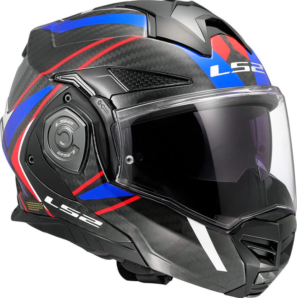 LS2 FF901 ADVANT X CARBON FUTURE II Helmet - XL, White Blue