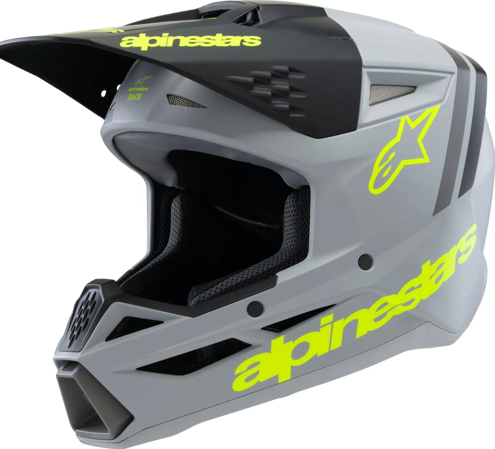 HELMET YTH SM3 RADIUM GY/BLK/YL YS