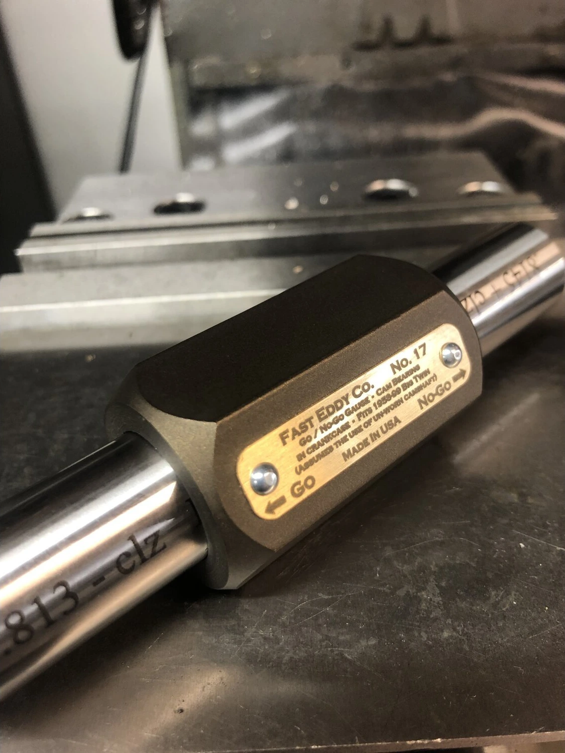 Fast Eddy, cam bearing Go & No-Go gauge pin