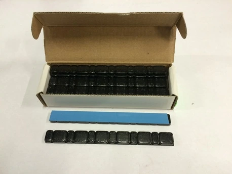 Balansavimo svarelis JUODAS 6x2.5gr + 6x5gr (15pcs) Aukštis 5mm Gylis 12.2mm (FE)