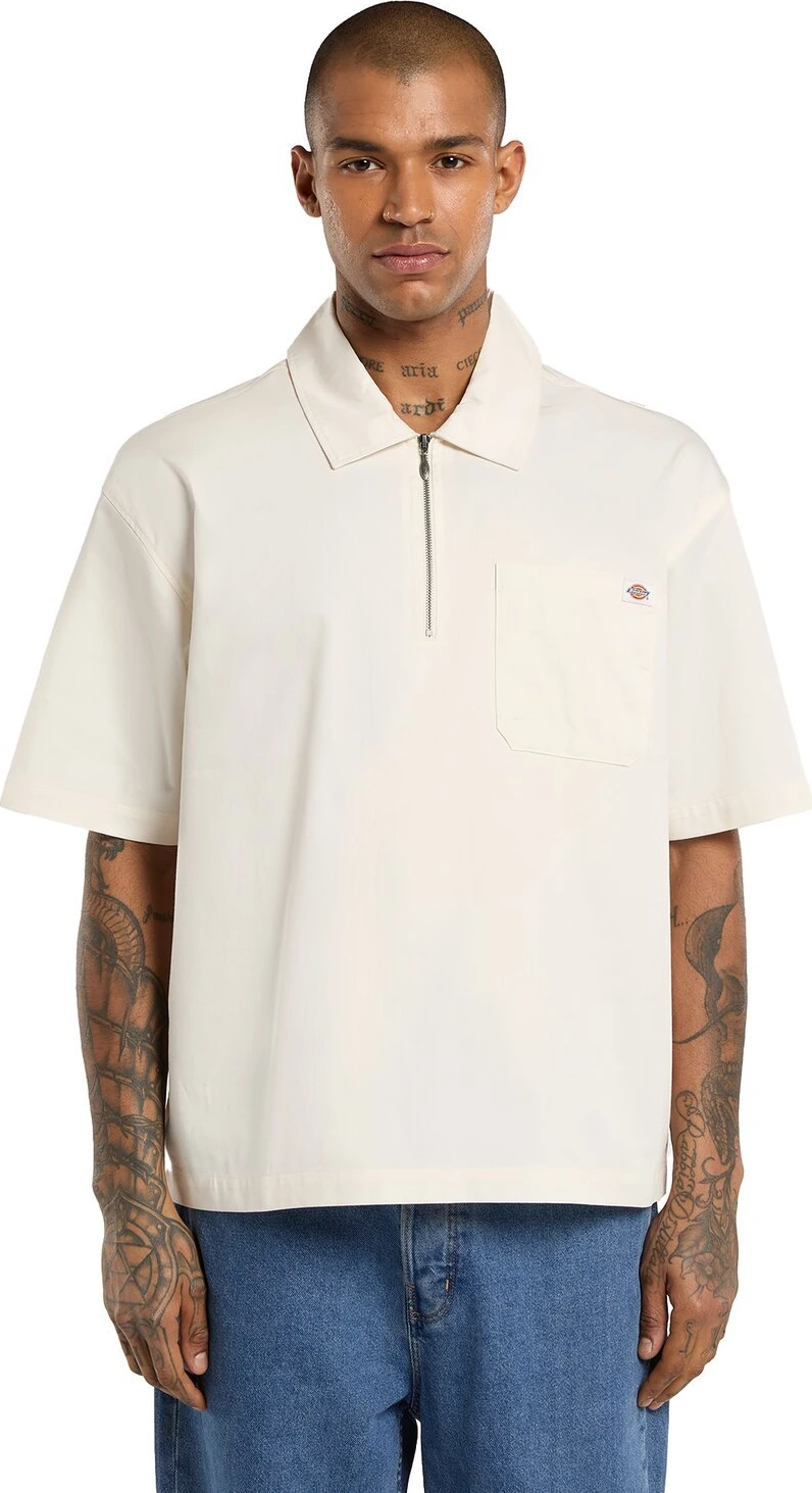 Dickies Cadiz QZ shirt, egret Cream, M