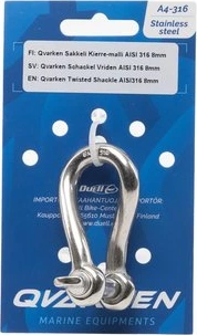 Qvarken Twisted Shackle AISI316 10mm
