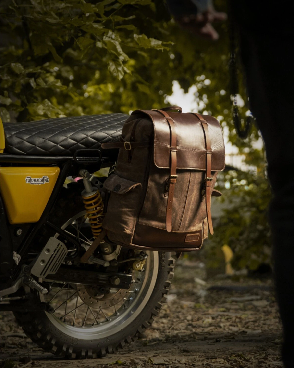 Trip Machine Rambler backpack bag, vintage tan