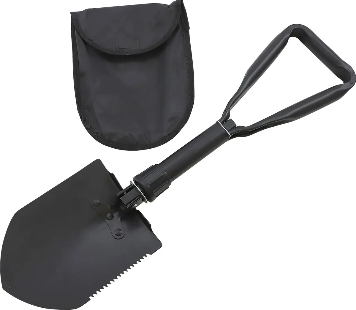 SHOVEL FOLDBLE BLK MSE