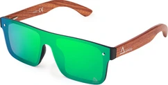 AMOQ Burst Sunglasses PLRZD Wood-Green Mirror