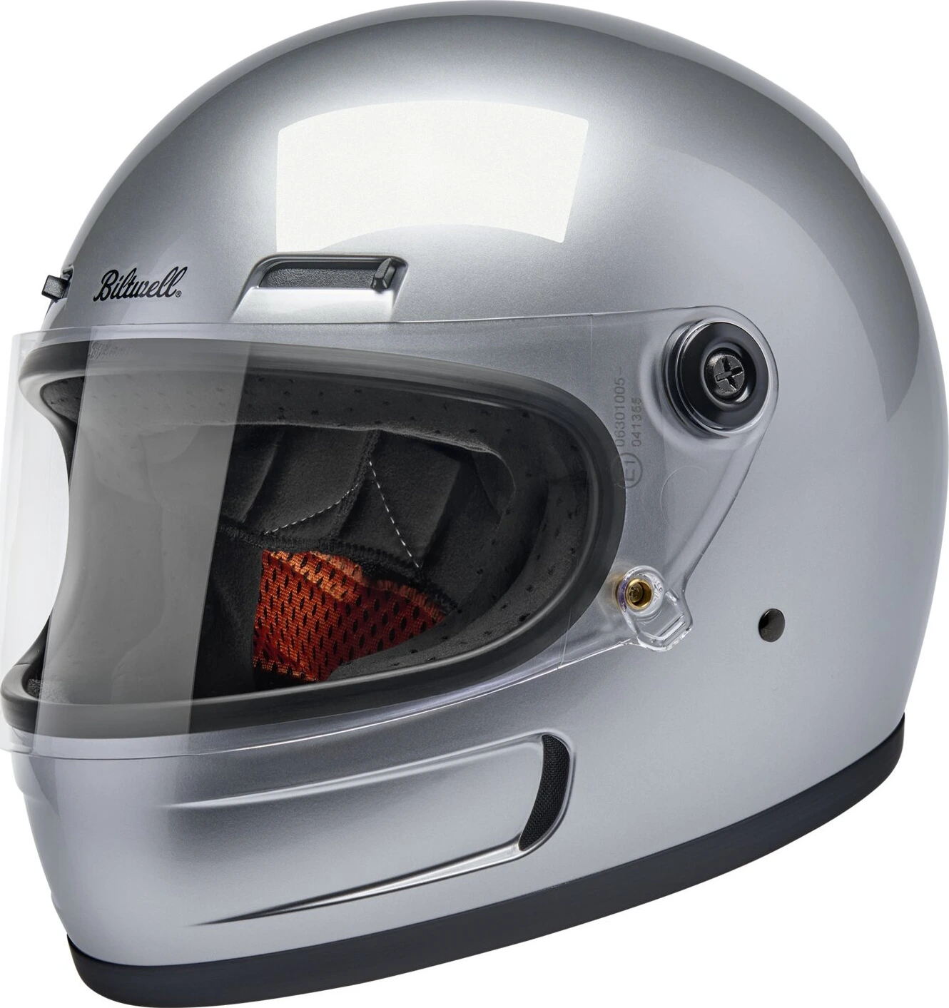 Biltwell Gringo SV helmet, Silver, L, gloss