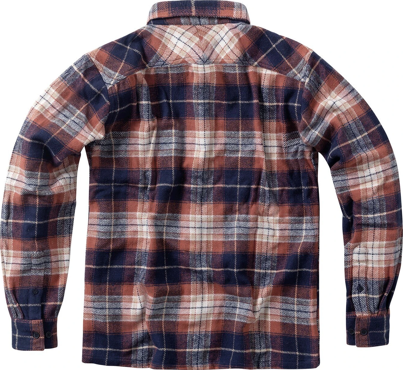 WCC Rigid Flannel shirt orange brown, L