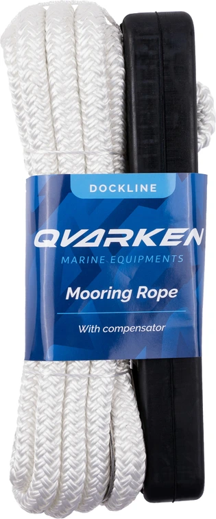 Qvarken Mooring Rope Dockline with compensator 12mm 4m white