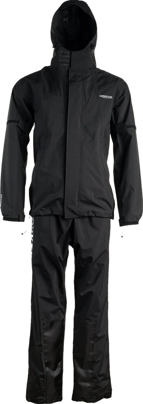 Rokker TRC rainset, classic Black, Black, M