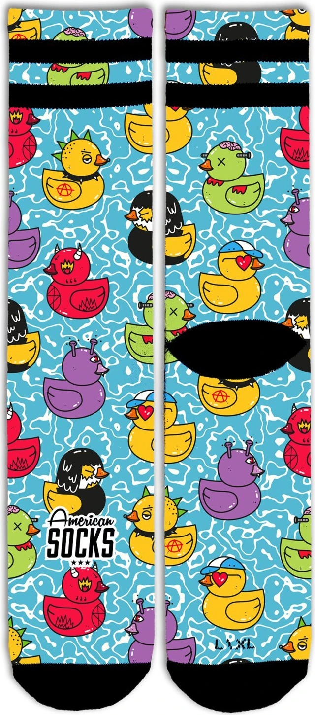 American Socks Tub Duck Signature socks, Blue, L/XL