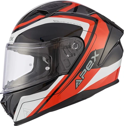 APEX Helmet FI100 Valencia red/white/black XS