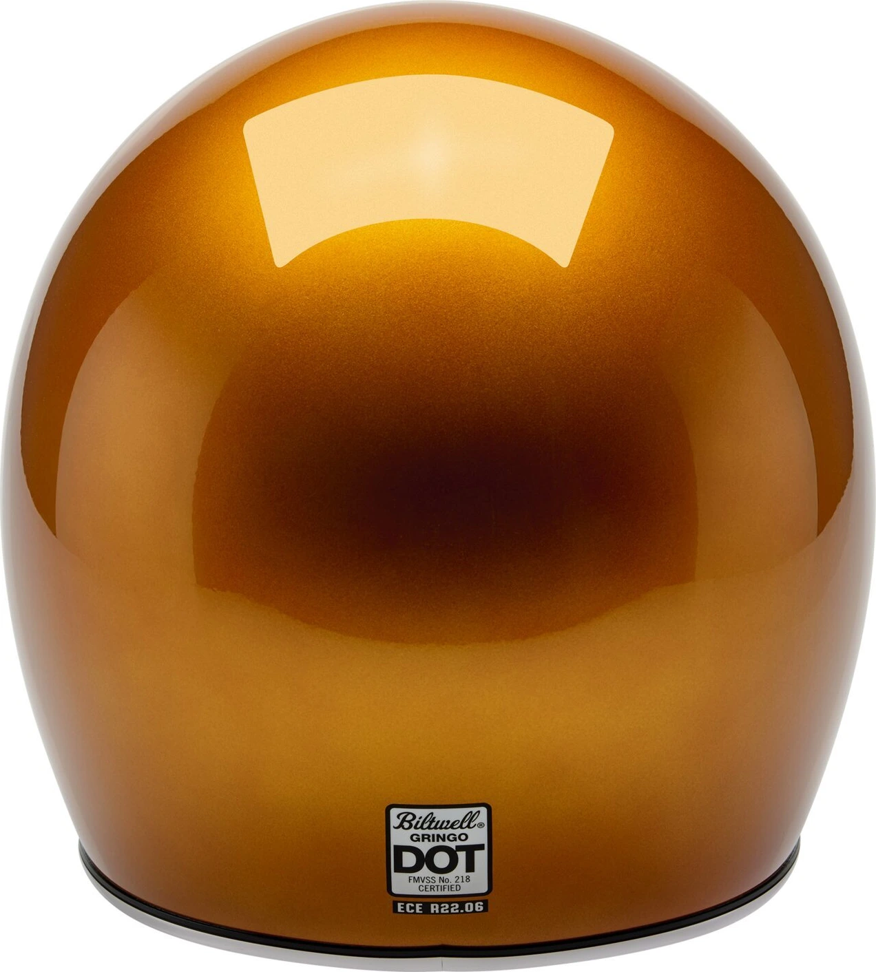 Biltwell Gringo helmet, metallic sunburst Orange, XS, Metallic