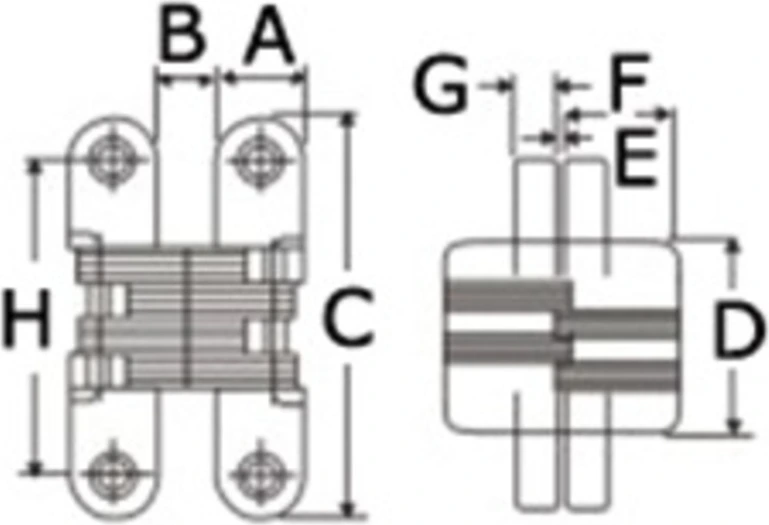 Hidden hinges