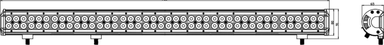 Kinwons Led Bar 10-30V 252W Combo